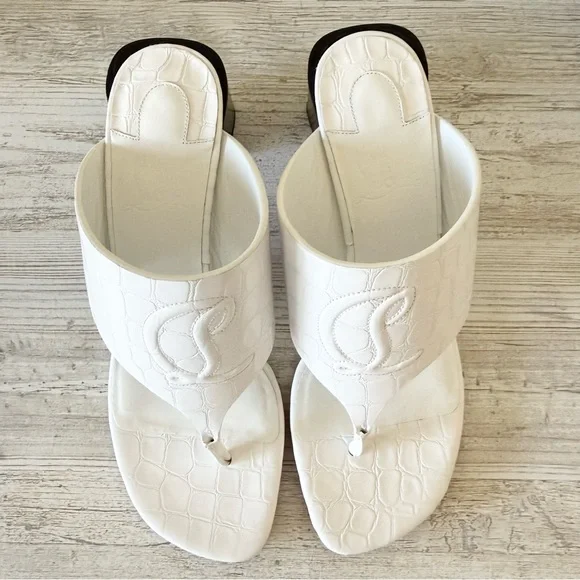 New Christian Louboutin CL Tongamule 55 women sandals Size 38.5, US 8.5 - Picture 7 of 11